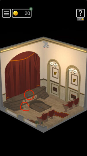 50 tiny room escapeのプレイ画面