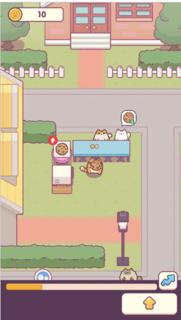 ねこのキッチンのプレイ画面