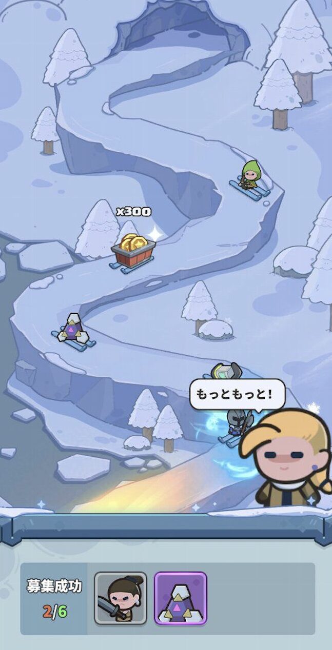 ペタペタペンギン団のプレイ画面