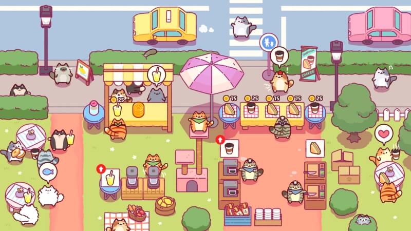 ねこのキッチンのプレイ画面