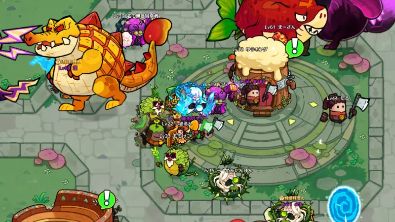 モンスターハザードのプレイ画面