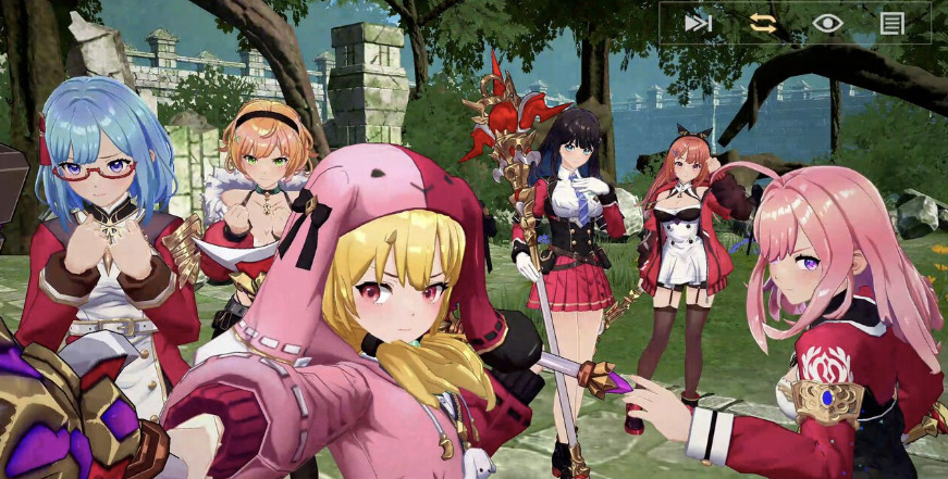 ディライズ・ラストメモリーズのプレイ画面