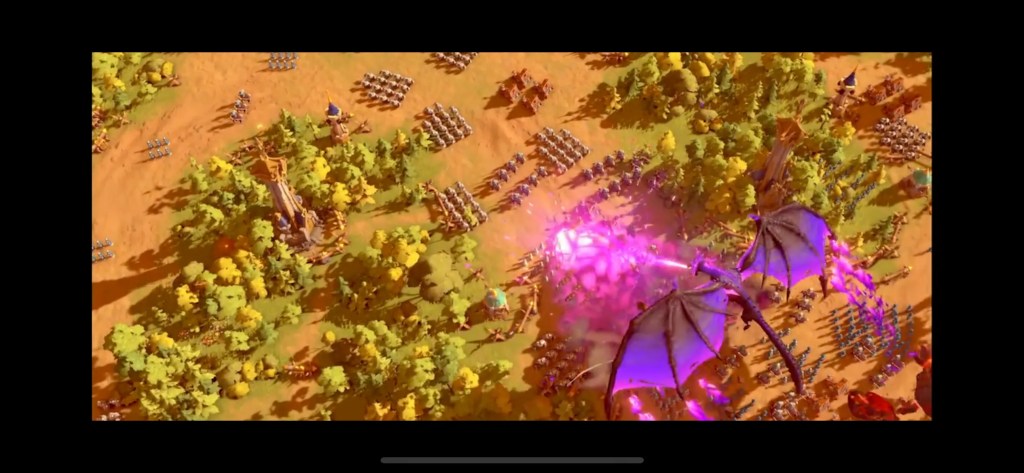 コール オブ ドラゴンズのプレイ画面