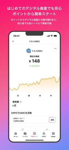 HashPort Wallet：ビットコイン・JPYC利用の公式スクリーンショット